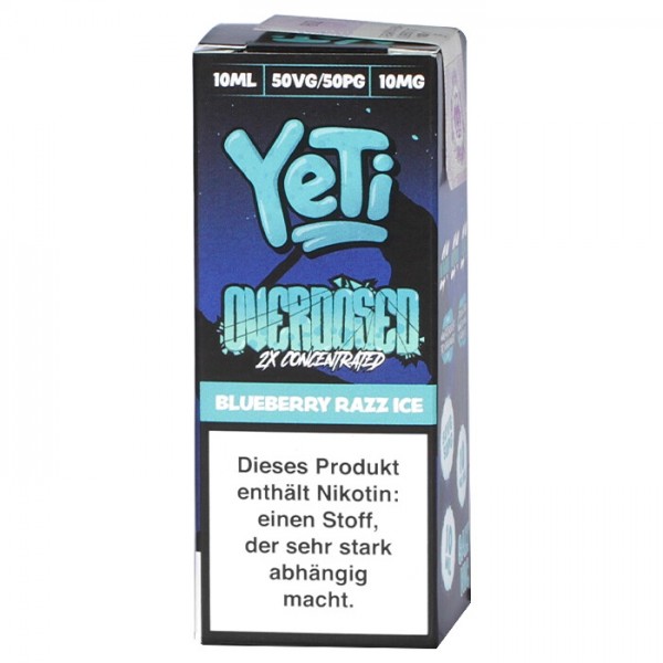 Yeti Overdosed Blueberry Razz Ice Nic Salt