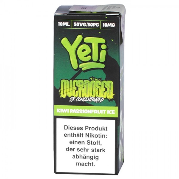 Yeti Overdosed Kiwi Passionfruit Ice Nic Salt