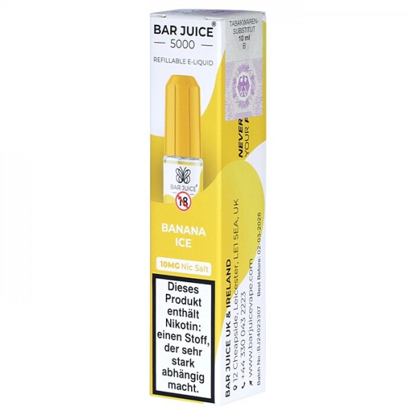 Bar Juice Banana Ice Nic Salt
