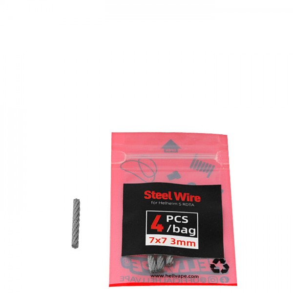 Hellvape Helheim S RDTA Edelstahldochte (4er Pack)