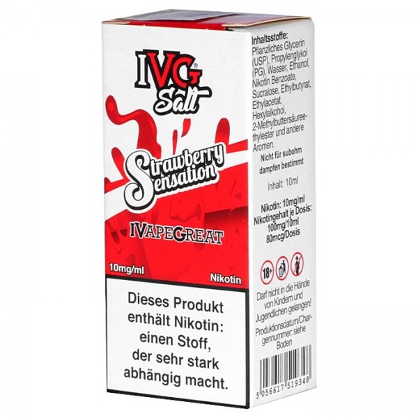 IVG Strawberry Sensation Nic Salt