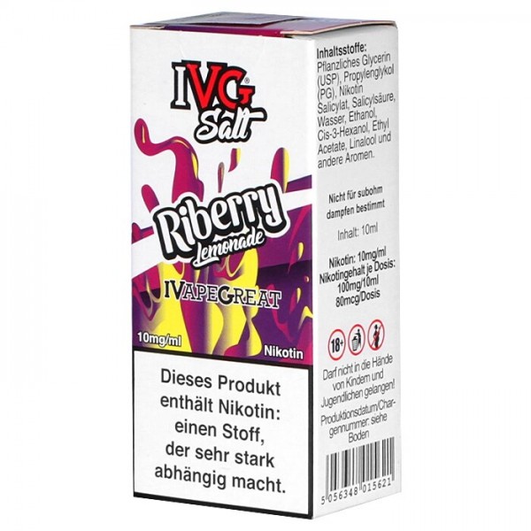 IVG Riberry Lemonade Nic Salt