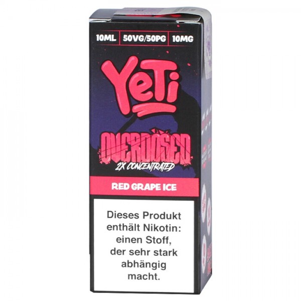 Yeti Overdosed Red Grape Ice Nic Salt