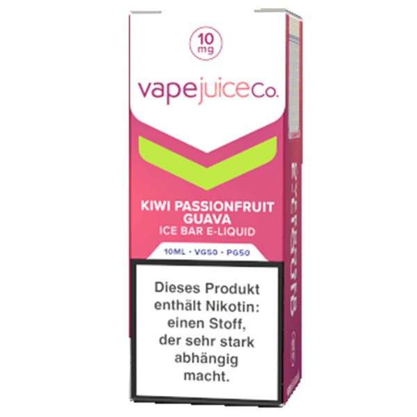 Vape Juice Co. Kiwi Passionfruit Guava Nic Salt