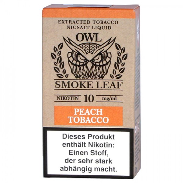 Owl Smoke Leaf Peach Tobacco Nic Salt