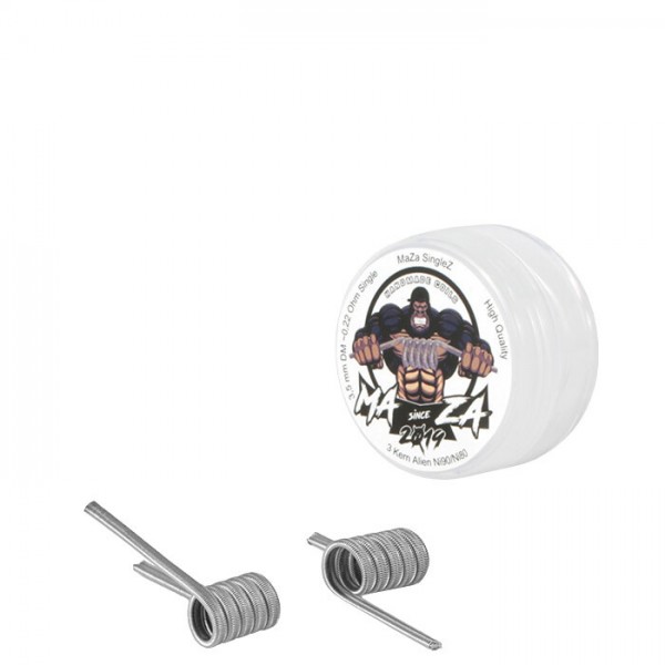 MaZa SingleZ Handmade Prebuilt Coils (2er Pack)