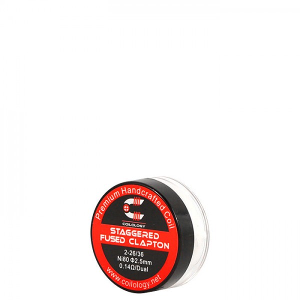 Coilology Staggered Fused Clapton Handmade Prebuilt Coils (2er Pack)