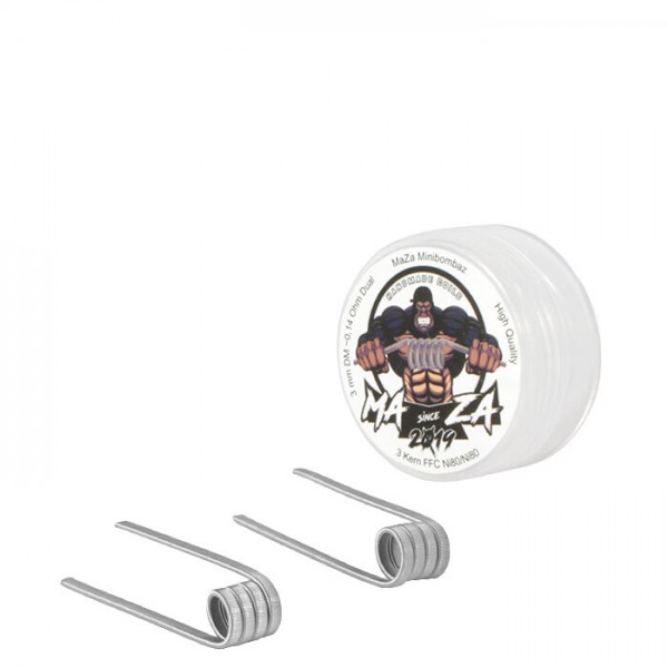 MaZa Mini BombaZ Handmade Prebuilt Coils (2er Pack)